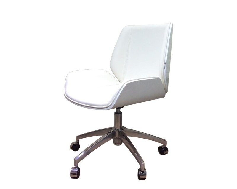 (Sale) Ofix Premium H5 Bentwood Walnut Office Chair (White-Stains &amp; Scratches, Black-Leather White Spots)