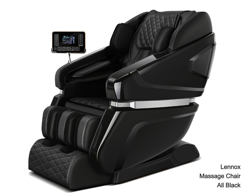 Flotti Lennox XL Kinetic/Manipulator Massage Chair LCD Touch Screen Body Detection with Thai Stretch Al Bionic Massage Copper Silent Motor Zero Gravity Function with AI Voice Control, COLOR: Lennox (All Black)