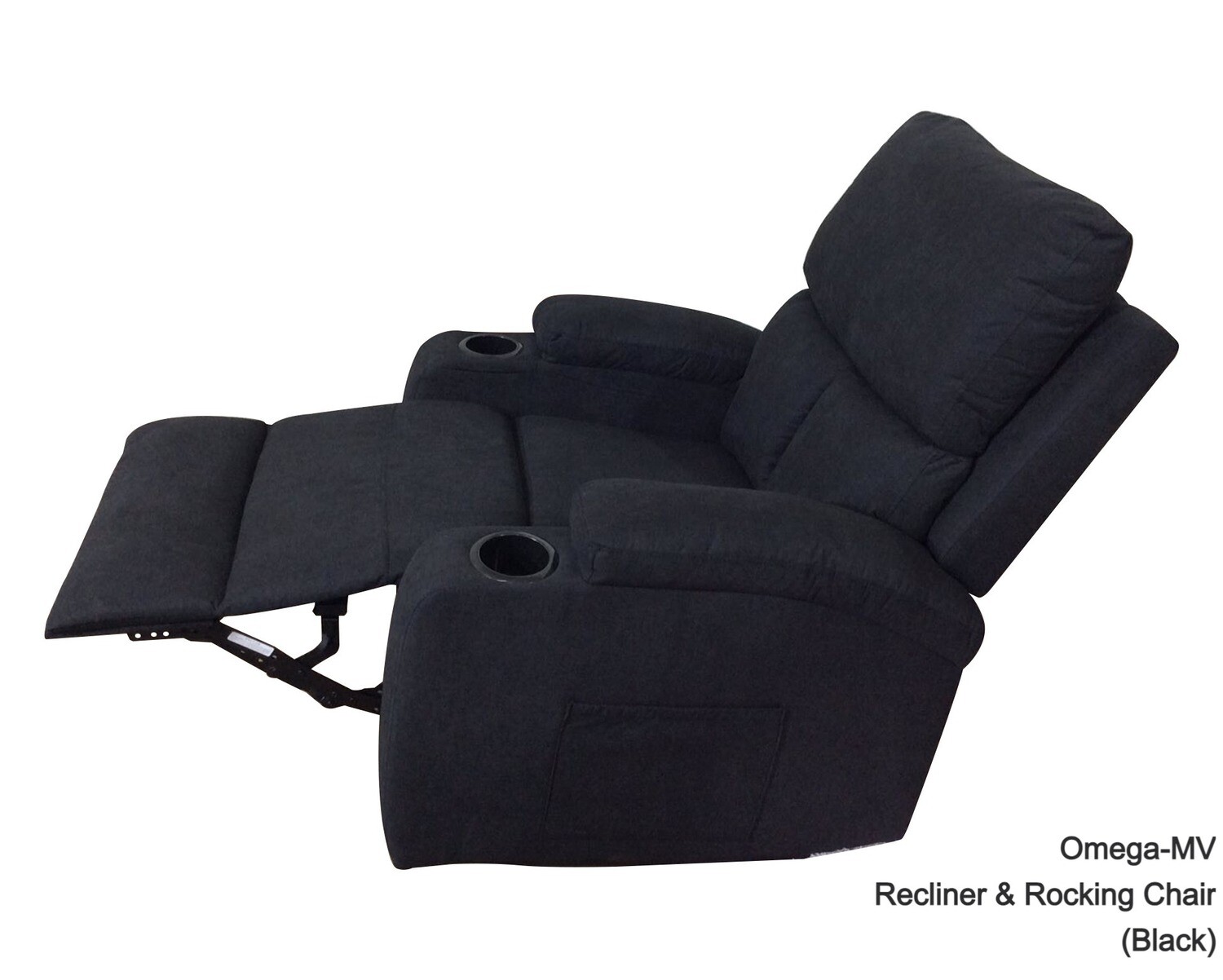 Flotti Omega Push Back Recliner (Dark Gray)