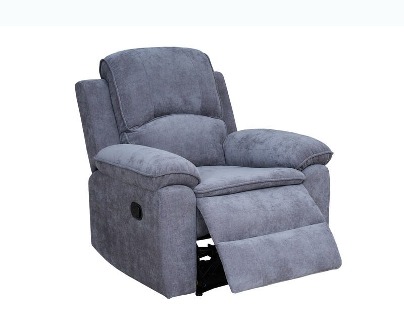 Flotti Allanna Manual Recliner 1-Seater (Dark Grey)