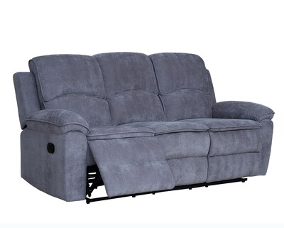 Flotti Allanna Manual Recliner 3-Seater (Dark Grey) Flotti Allanna Manual Recliner 3-Seater (Dark Grey)