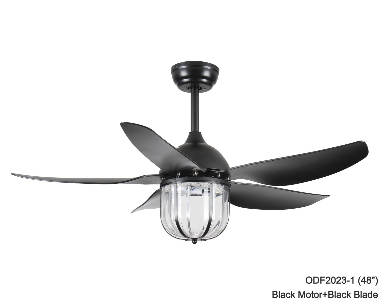 MYKE Ceiling Fan (Indoor &amp; Outdoor) (48&quot;) (Black)  (2 yrs Warranty), Model/ Color: ODF2023-1 (48&quot;) Black Motor+Black Blade