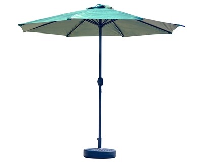 Ofix Cataleya Iron Frame with Marble Stone Base Patio Umbrella (2.7M) (Maroon, Green)
