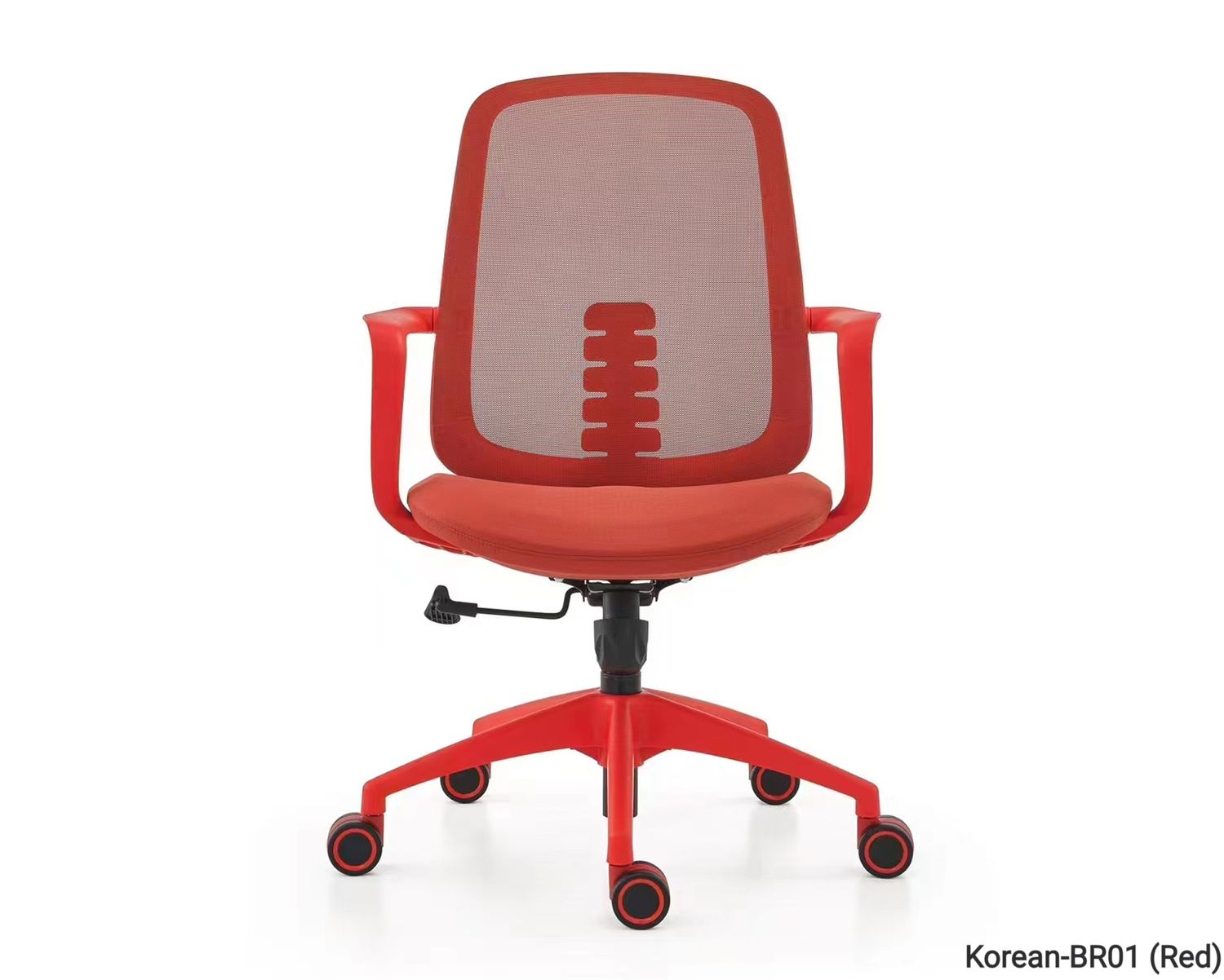 Ofix Korean-BR01 Mid Back Mesh Chair (Red), Model: Korean-BR01 (Red)