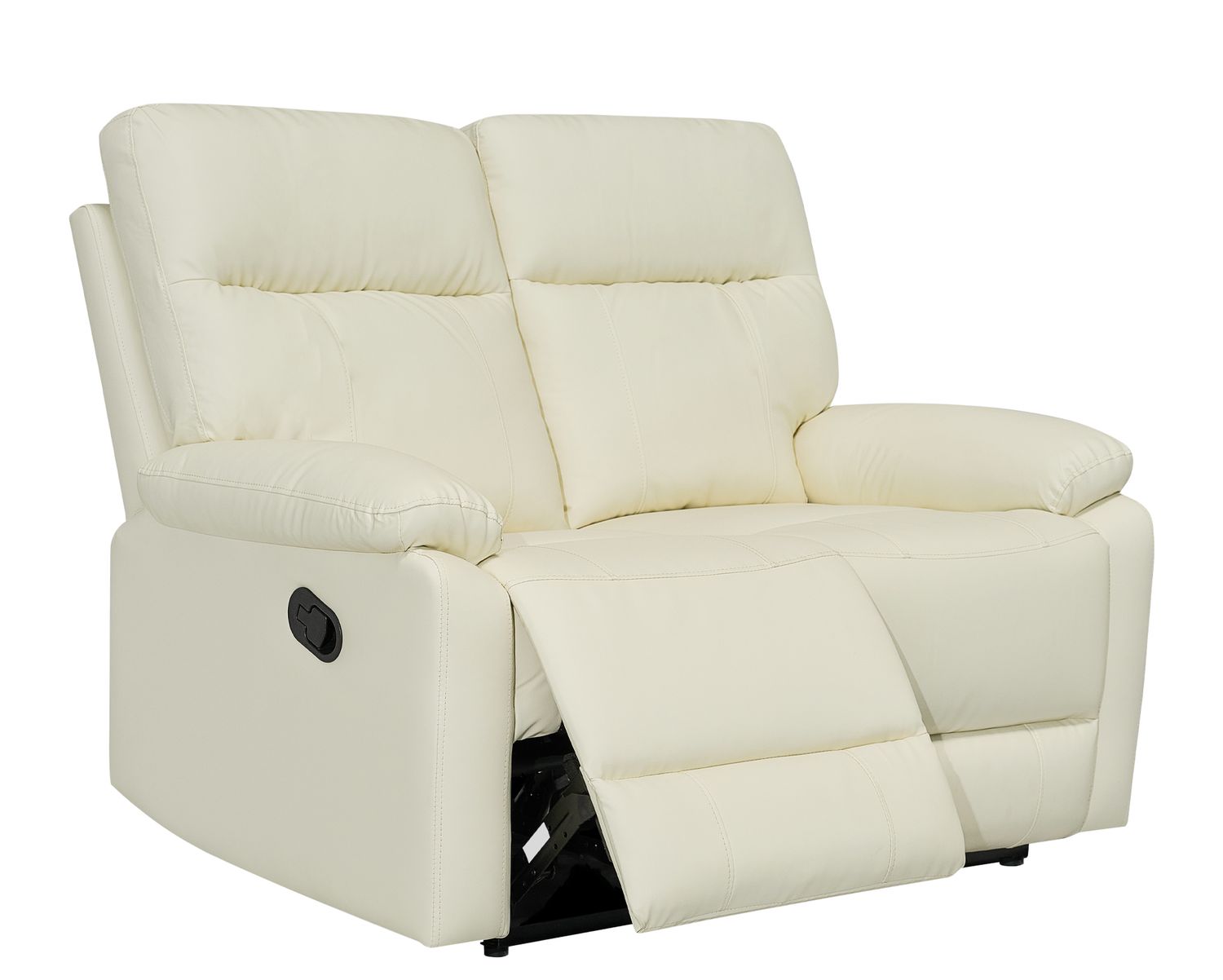 Flotti Molly Love-Seat Leather (Manual Recliner) (Beige)