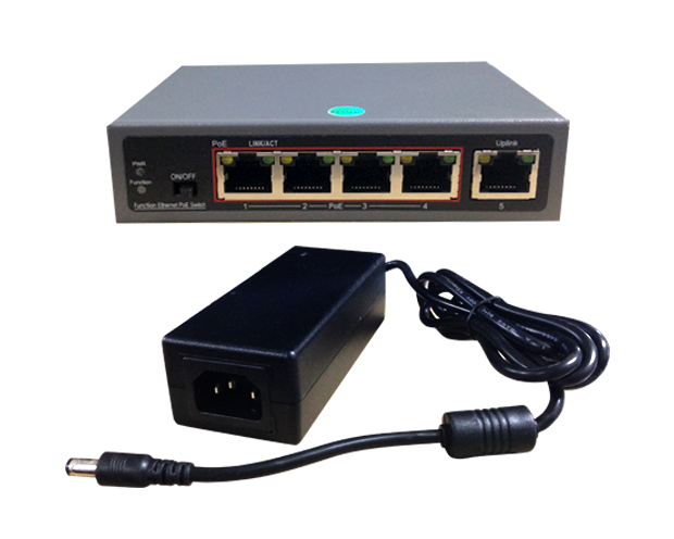 Qube 4 PORT POE ETHERNET SWITCH