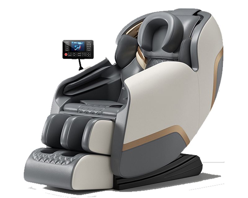 (Sale) Flotti Vera Fixed Massage Chair LCD Touch Screen Full Body Massage Heating Function Airbag Massage Method Zero Gravity Function w/ AI Voice Control w/ U Pillow Massage (Dents &amp; Scratches)