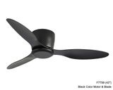 MYKE Ceiling Fan (Indoor &amp; Outdoor) (42&quot; / 52&quot;) (Black) (No Lamp) (2 yrs Warranty), Model/ Color: F7799 (42&quot;) Black Color Motor &amp; Blade (Indoor &amp; Outdoor)