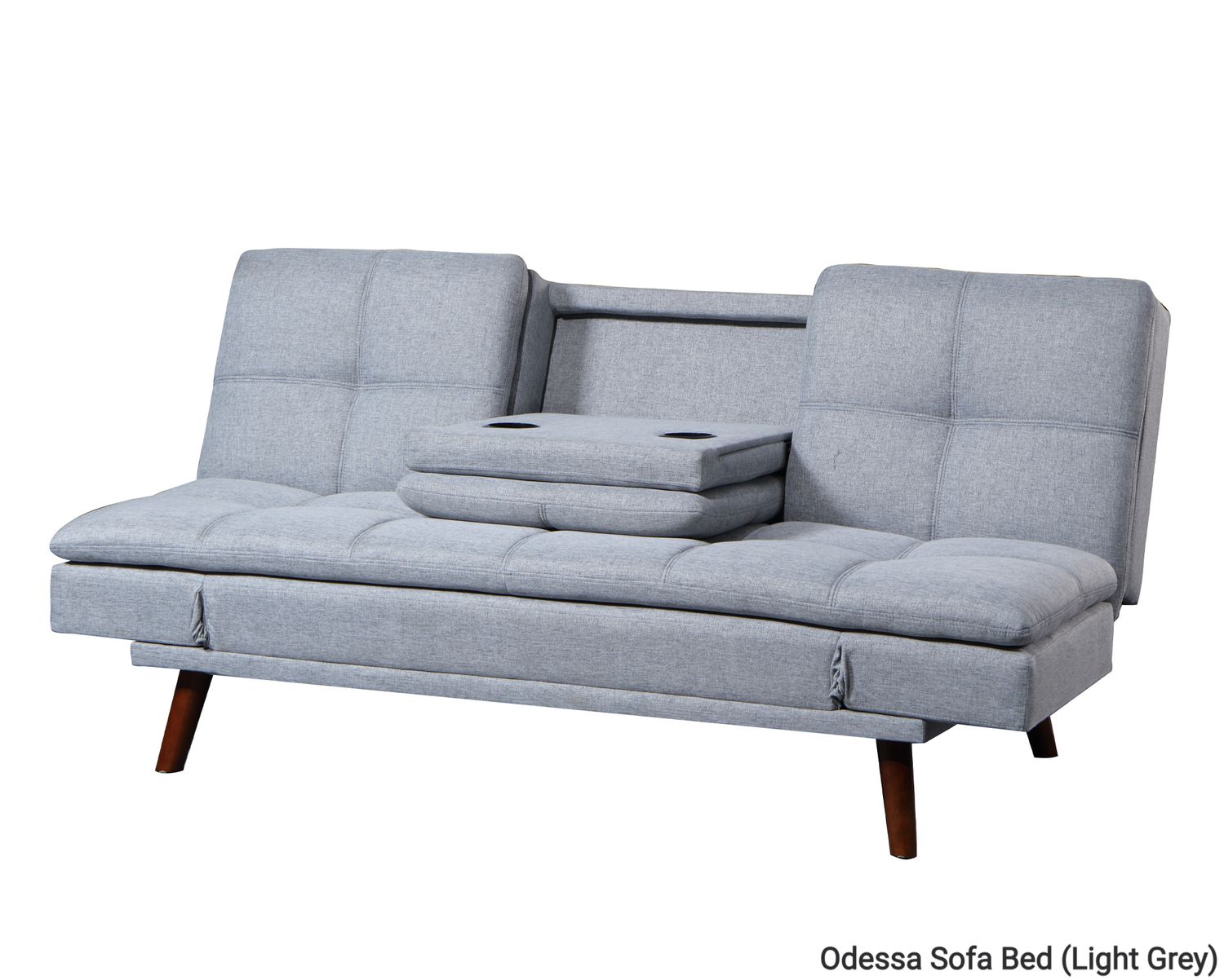 Flotti Odessa with Cup Holder Sofa Bed (Light Grey, Beige), Colors: Odessa Sofa Bed (Light Grey)