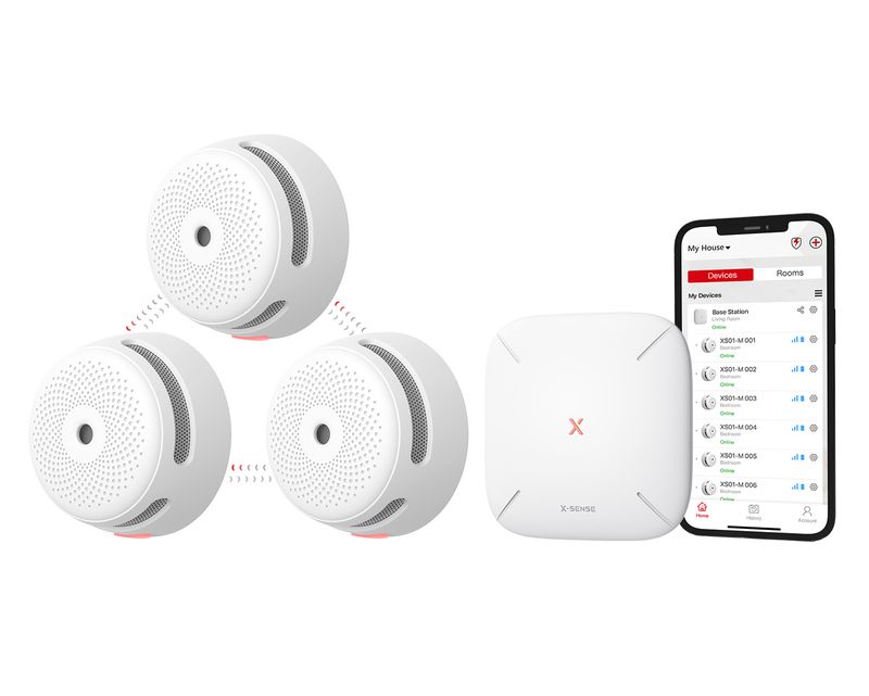 X-Sense FS31 Interconnected Smart Smoke Alarm Kit