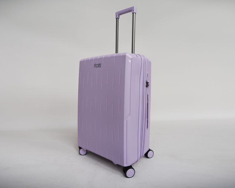 Flotti Luggage Travel Bag Lightweight with TSA Lock, Expandable and Explosion Proof Zipper, Aluminum Trolley, 4 Silent Wheels, PP Material Suitcase