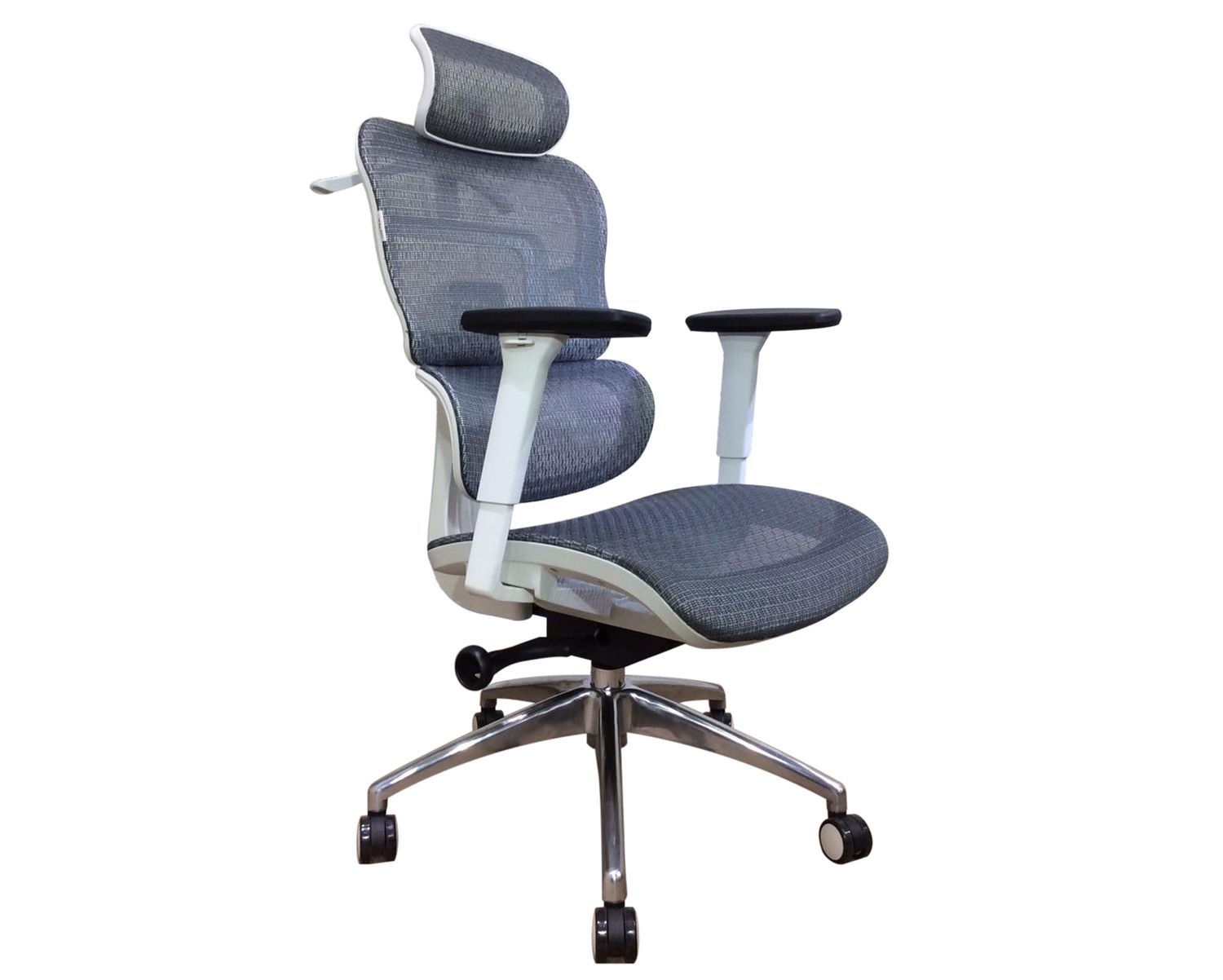 (Sale) Ofix Korean X20 XTM Office Chair (Grey-Backrest Crack &amp; Seat cushion Torn)