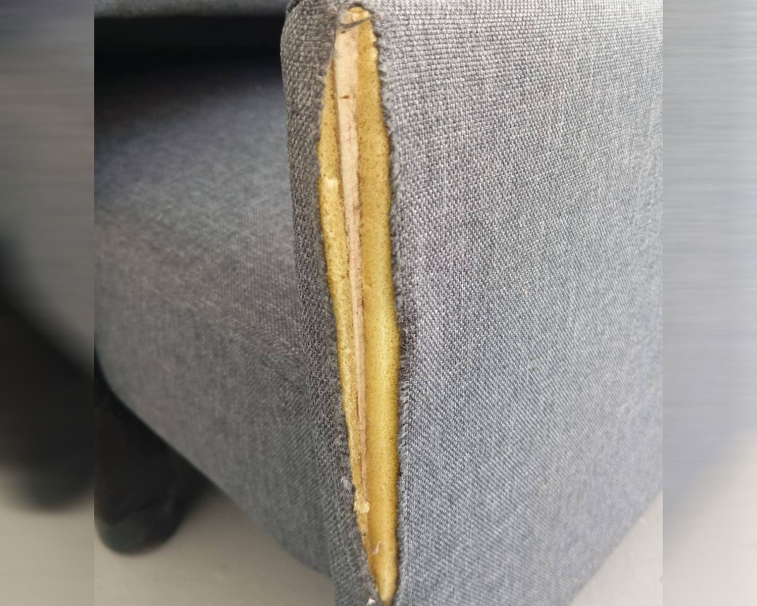 (Sale) Flotti Logan Convertible L-Shape Sofa with Pull-Out Bed and Storage (Grey) (Fabric Torn: Armrest Part), Color:: 111824ND-C Logan L-Shape Sofa (Grey) (Sale)