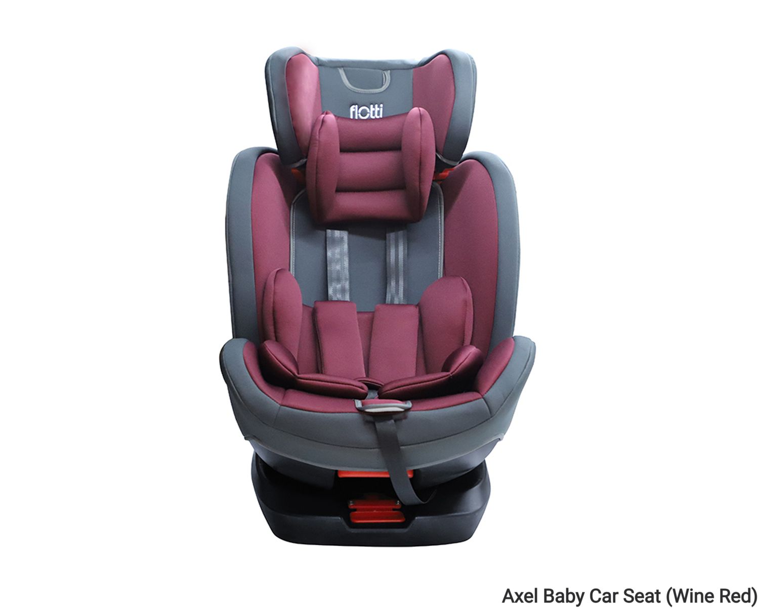 Flotti Axel Baby Car Seat (Wine Red, Grey), Model: Axel Baby Car Seat (Wine Red)