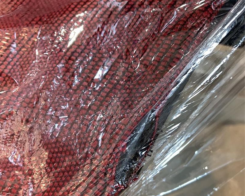 (Sale) Ofix Korean-X18 XTM High Back All Mesh Chair (Red) (Seatrest Mesh Torn)