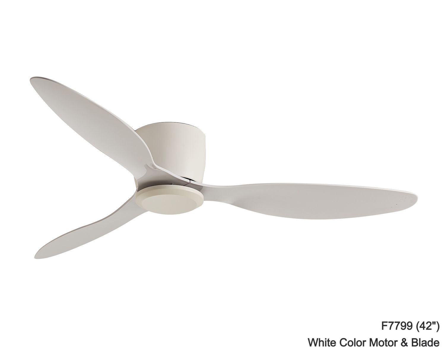 MYKE Ceiling Fan (Indoor &amp; Outdoor) (42&quot;, 52&quot;) (Black) (No Lamp) (2 yrs Warranty), Model/ Color: F7799 (42&quot;) White Color Motor &amp; Blade (Indoor &amp; Outdoor)