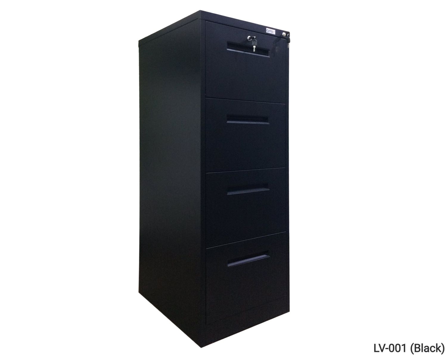 Ofix Vertical 4-Drawer with Safe Vault &amp; Keys Manual-combination keylock Steel Filing Cabinet (Black), Model No.:: LV-001 (Black)