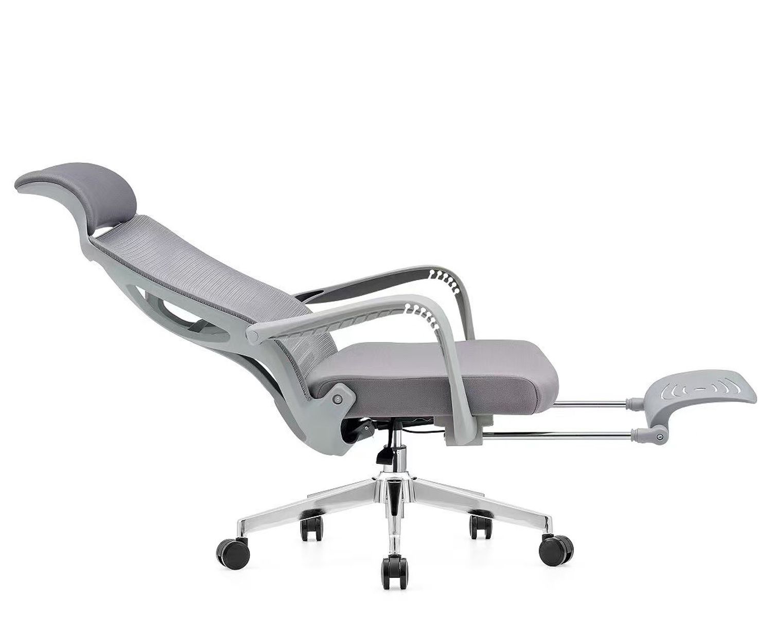 Ofix Premium-WH3 PRO Bionic Spine Support Chair w/ Footrest (All Grey, White+Grey)