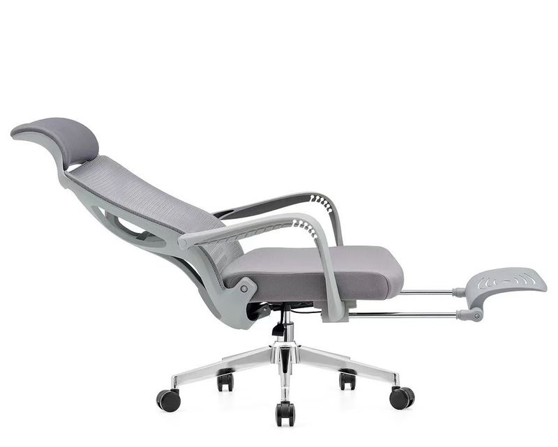 Ofix Premium-WH3 PRO Bionic Spine Support Chair w/ Footrest (All Grey, White+Grey)