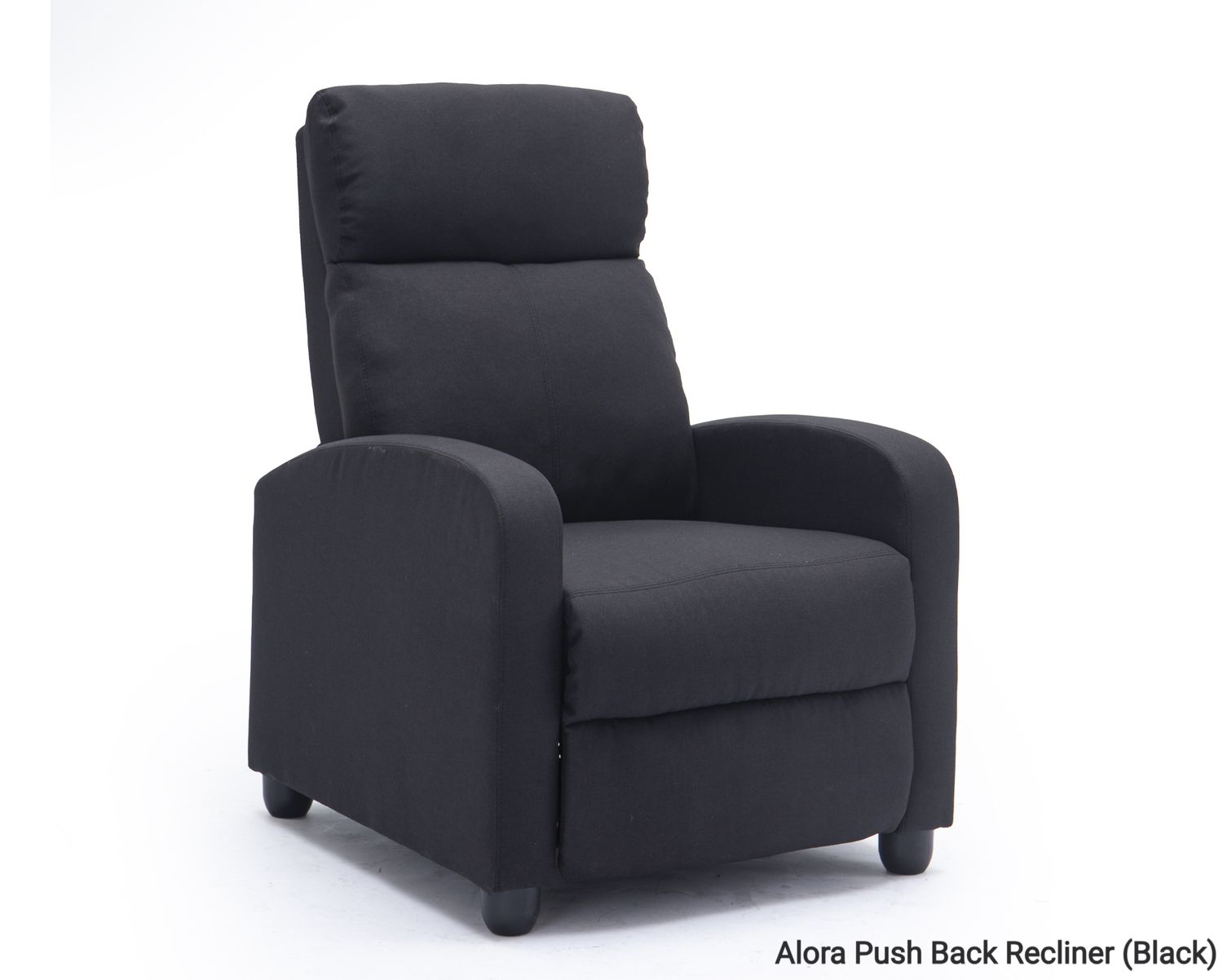 Flotti Alora Push Back Recliner (Black), Color: Alora Push Back Recliner (Black)