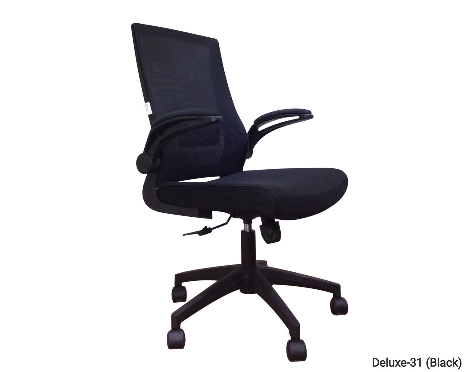 Ofix Deluxe-31 Mid Back/ Deluxe-31H  High Back Mesh Office Chair (Black, White, Grey), Colors: Deluxe-31 (Black)