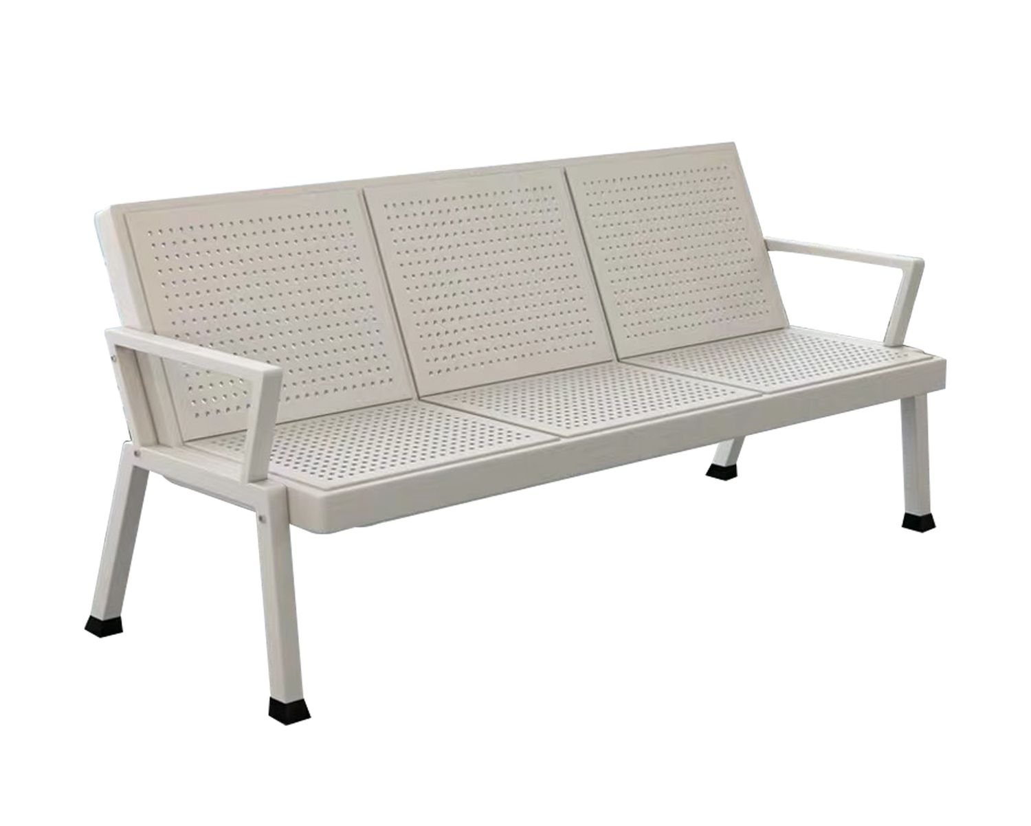 OFIX 3-Seater  Full Steel Airport Gang Chair, Color/ Model: 3-Seater Full Steel Airport Gang Chair-W9807