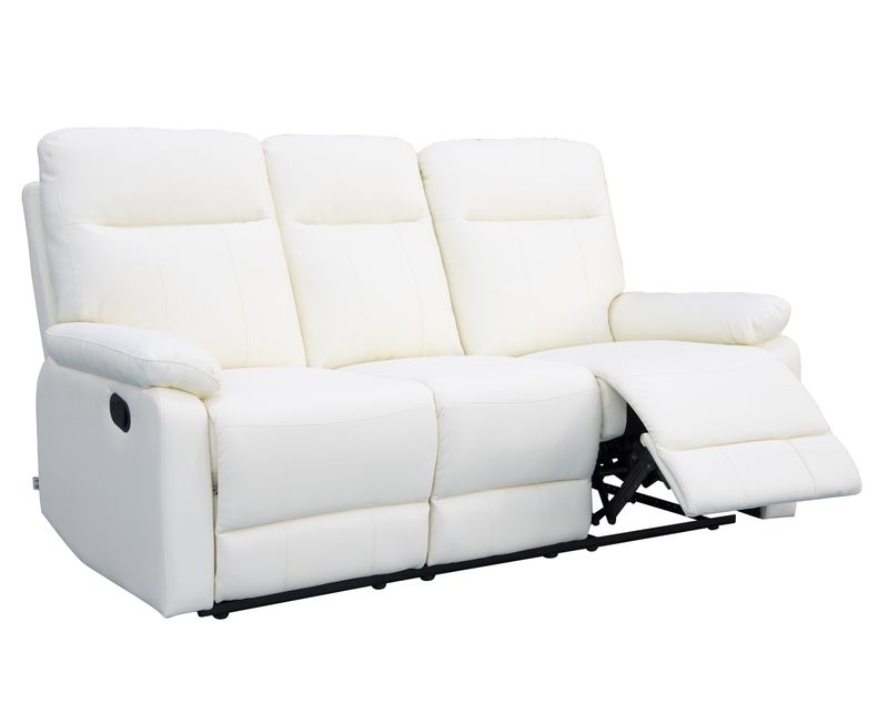 Flotti Megara 3-Seater Leather (Manual Recliner) (Beige) Flotti Megara 3-Seater Leather (Manual Recliner) (Beige)