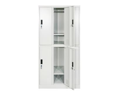 Ofix 6-Door Steel Locker Cabinet (White, White+Dark Grey, Dark Grey) Ofix 6-Door Steel Locker Cabinet (White, White+Dark Grey, Dark Grey)
