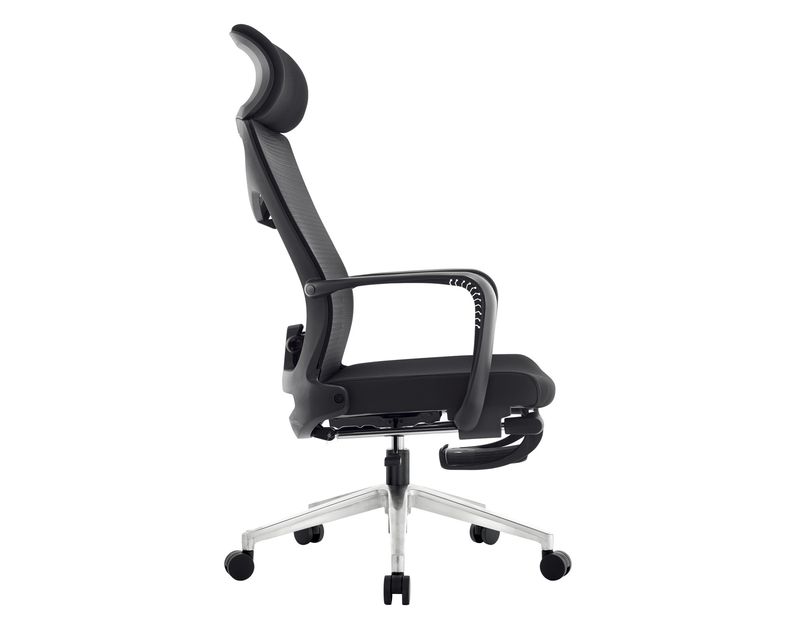 Ofix Premium X13 PRO Bionic Spine Support Chair w/ Footrest ( Aluminum Base) (Black)