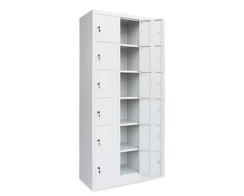 Ofix 18-Door Steel Locker Cabinet (White) Ofix 18-Door Steel Locker Cabinet (White)