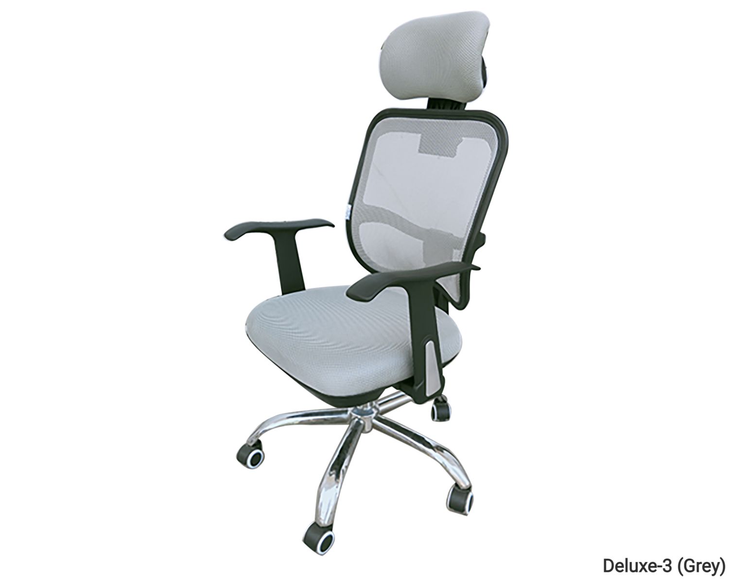 Ofix Deluxe-3 High Back Mesh Chair (Grey), Color: Deluxe-3 (Grey)