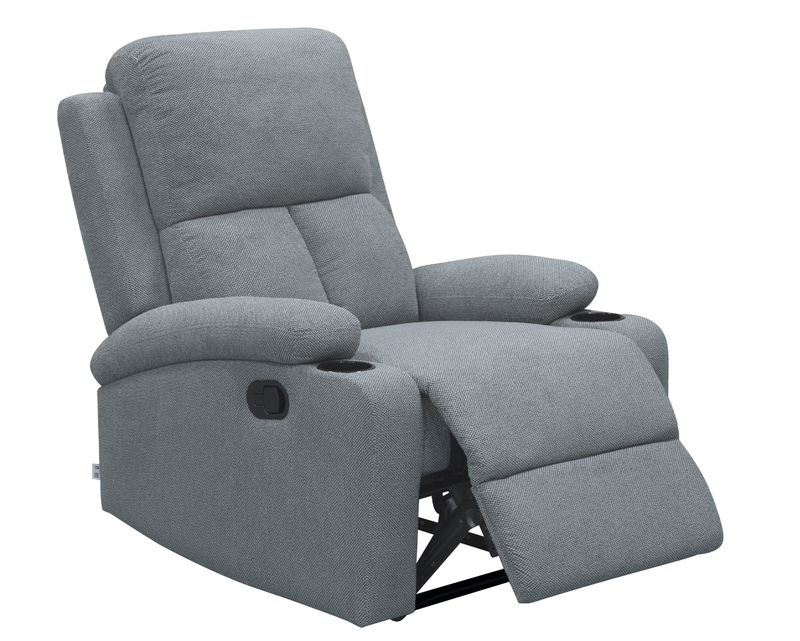 Flotti Omega-M Manual Recliner with Cup Holder (Grey, Brown, Beige, Green)