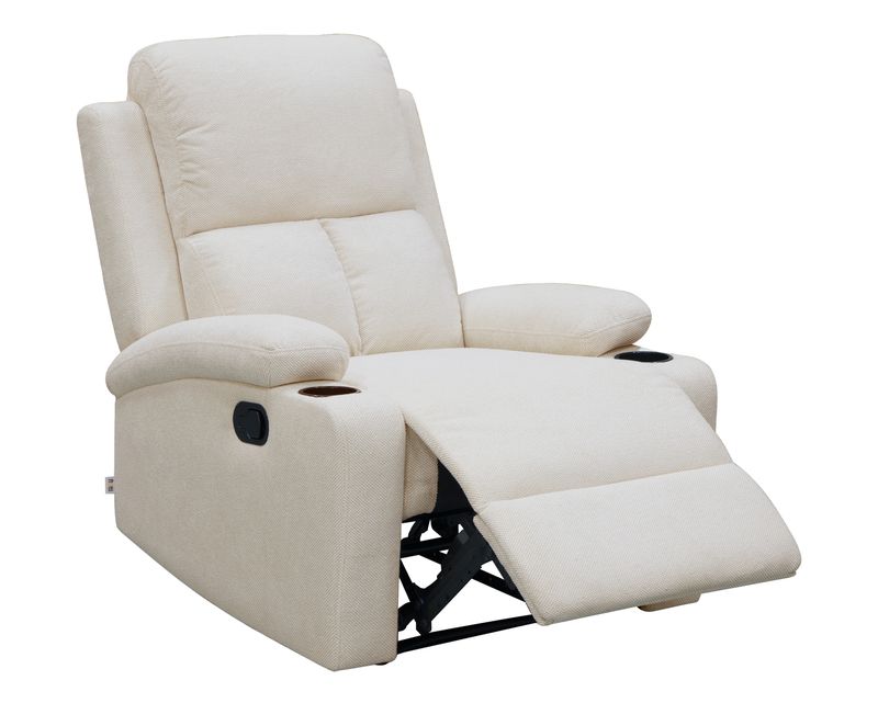Flotti Omega-M Manual Recliner with Cup Holder (Grey, Brown, Beige, Green)