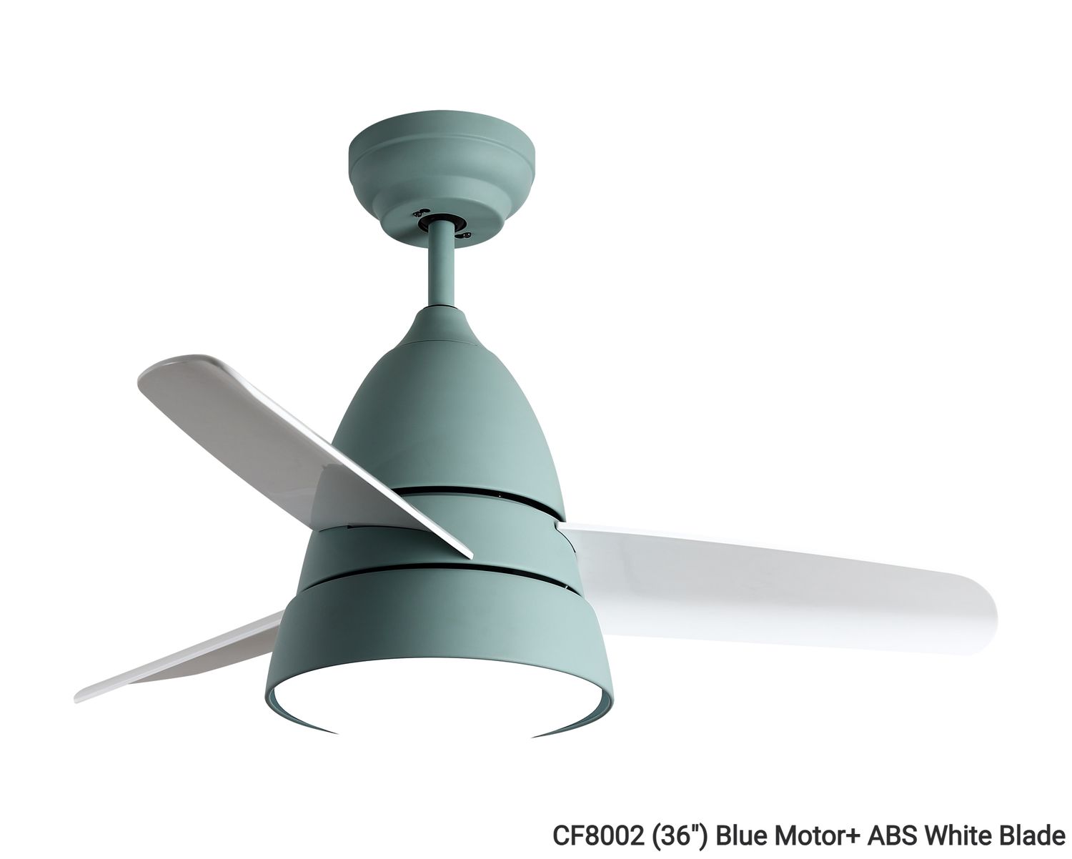 MYKE Ceiling Fan (36&quot;) (Blue) (2 yrs Warranty), Color: CF8002 (36&quot;) Blue Motor+ ABS White Blade