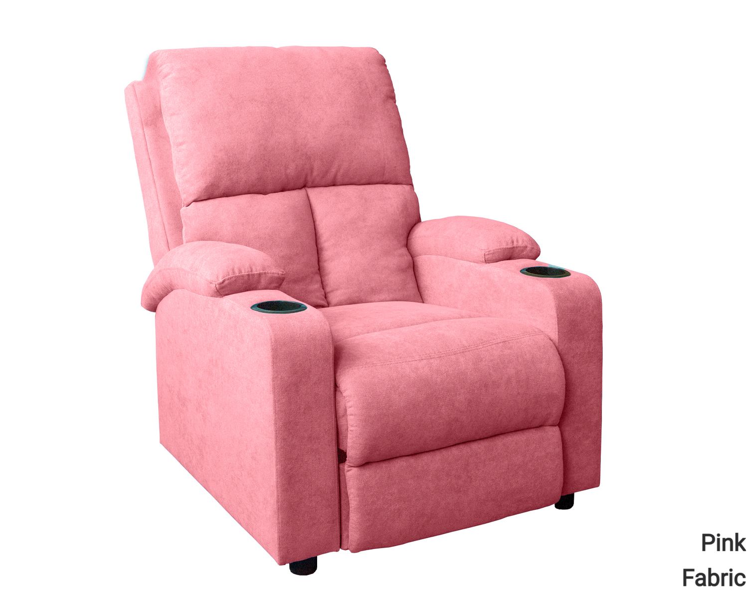 Flotti Omega Push Back Recliner with Cup Holder (Grey, Pink, Black, Aegean Teal, Brown), Color: Omega Push Back Recliner (Pink)