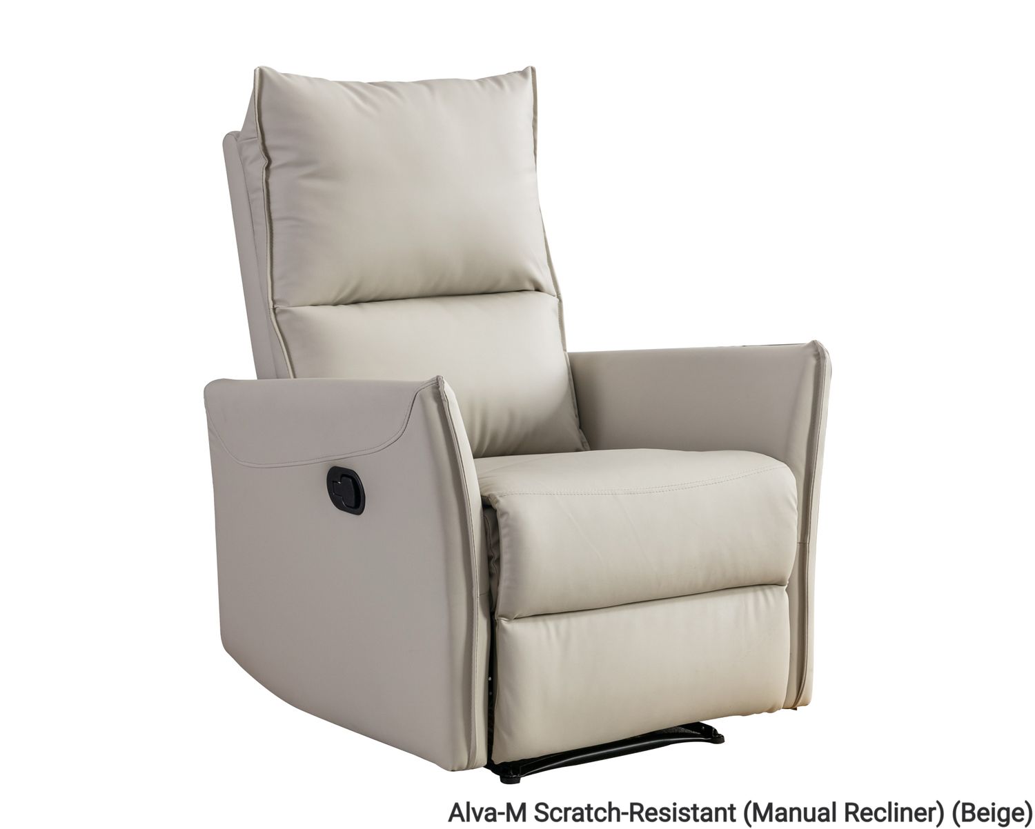 Flotti Alva M/E Scratch-Resistant (Manual Recliner/ Power Recliner) (Dark Grey, Orange, Beige), Model/ Color: Alva-M Scratch-Resistant (Manual Recliner) (Beige)