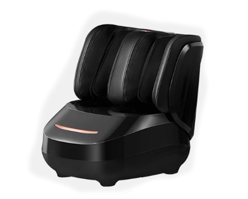 Flotti Lorik Feet Kneading, Calf Heating, 4D Full Wrap Foot Massager (Black)
