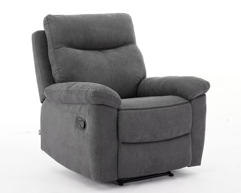Flotti Adelina Vintage PU Cover / Fabric Cover Manual Recliner (Black, Beige, Grey, Brown)