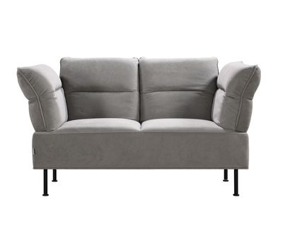 Flotti Kiera 2 Seater Adjustable Backrest &amp; Armrest Sofa (Light Grey)