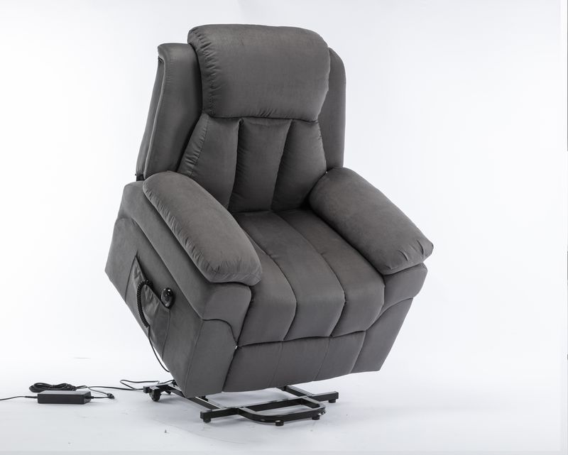 Flotti Prisca Lift-Recliner Electric Sofa (Velvet Grey)