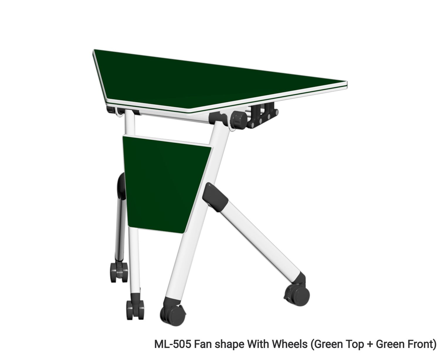 Ofix ML-505 Fan shape With Wheels (Green), Quantity:: 1pc ML-505 Fan shape With Wheels (Green Top + Green Front)