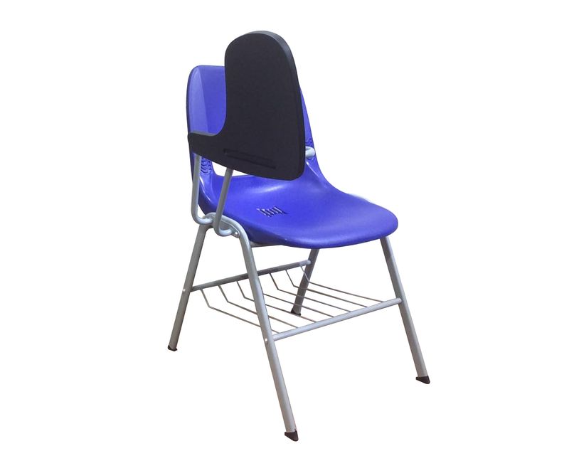 Ofix Deluxe-42 School Chair (Black, Blue)