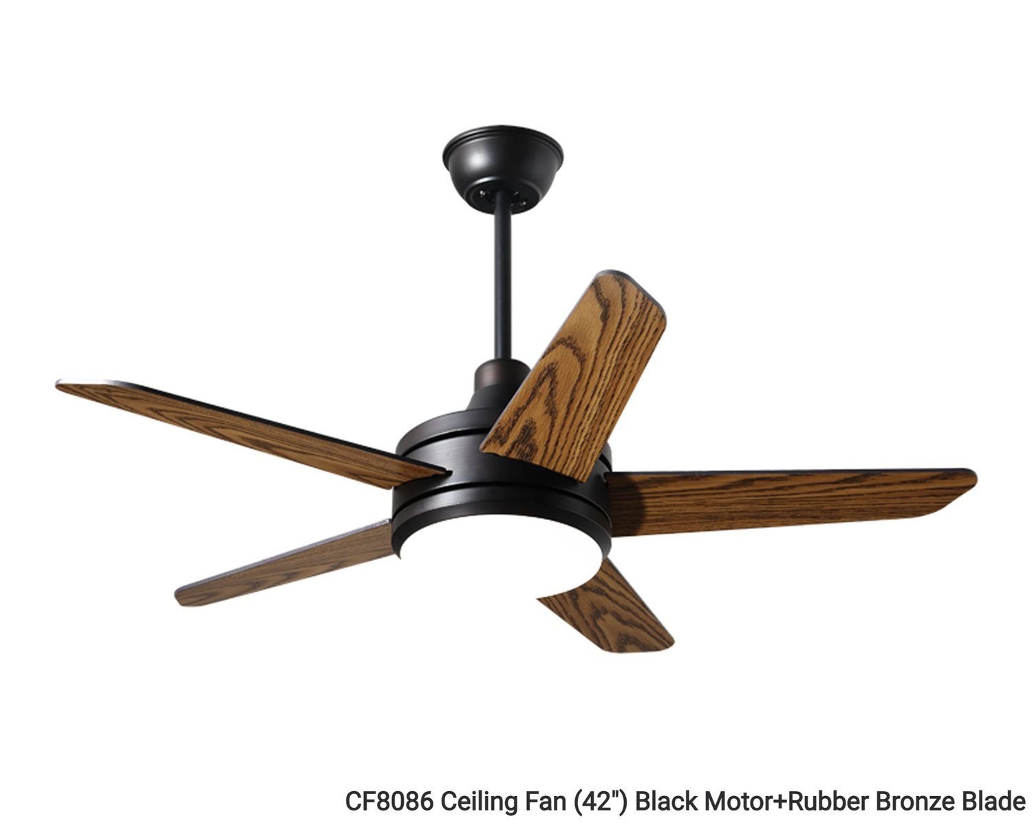 MYKE Ceiling Fan (42&quot;) (Rubber Bronze) (2 yrs Warranty), Color: CF8086 Ceiling Fan (42&quot;) Black Motor+Rubber Bronze Blade