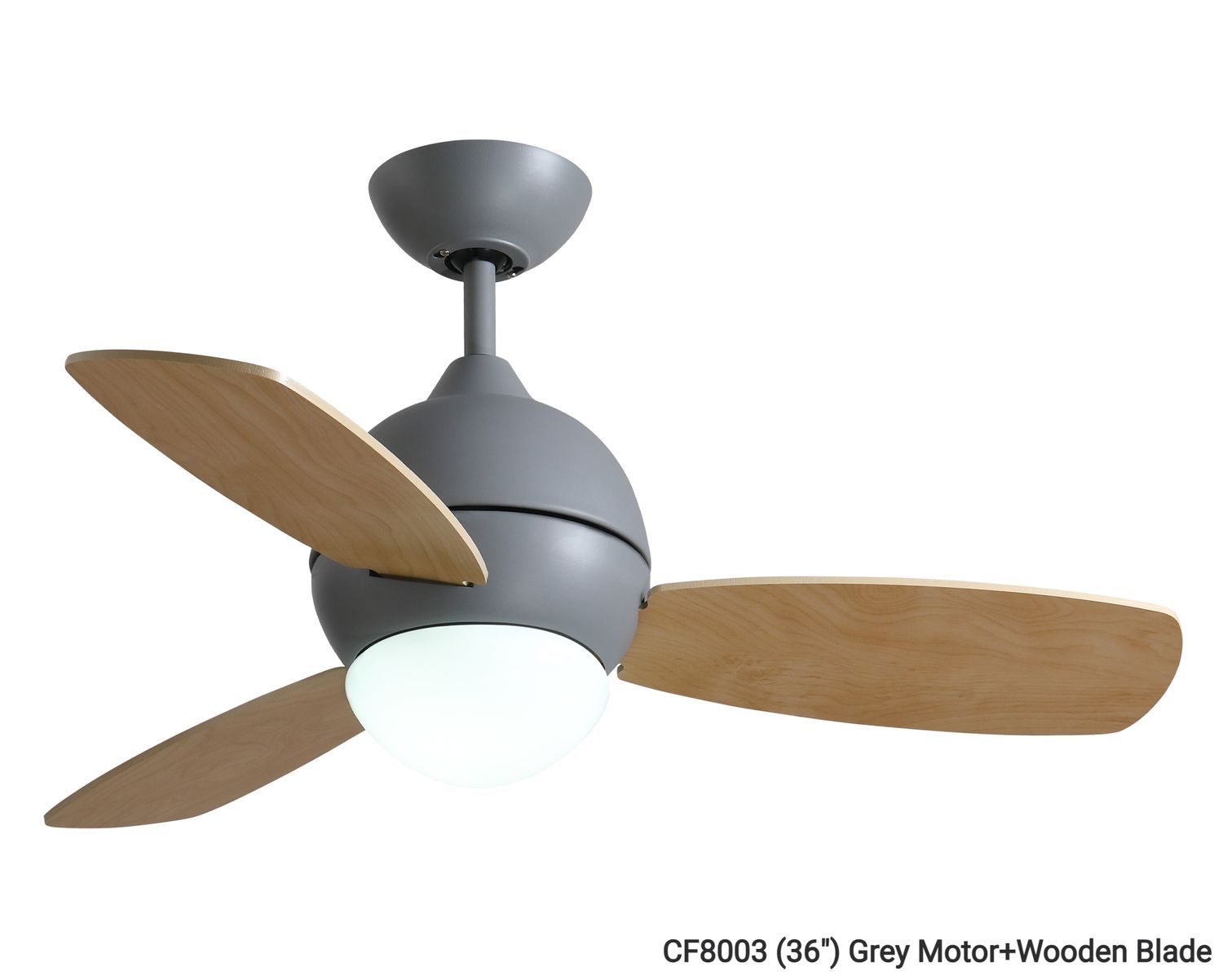 MYKE Ceiling Fan (36") (Grey, Blue) (2 yrs Warranty) MYKE Ceiling Fan (36") (Grey, Blue) (2 yrs Warranty), Color: CF8003 (36") Grey Motor+Wooden Blade