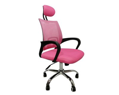 (Sale) Ofix Deluxe-5H High Back Mesh Chair (Pink) (Slight Dirt &amp; Scratches )