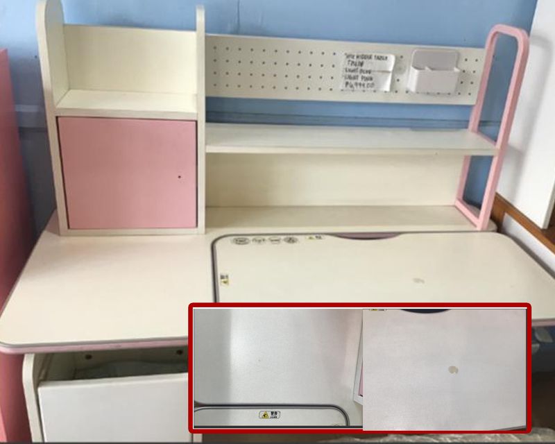 (Sale) Ofix Kiddie Table TBL08 (Light Pink) (Dents &amp; Scratches)