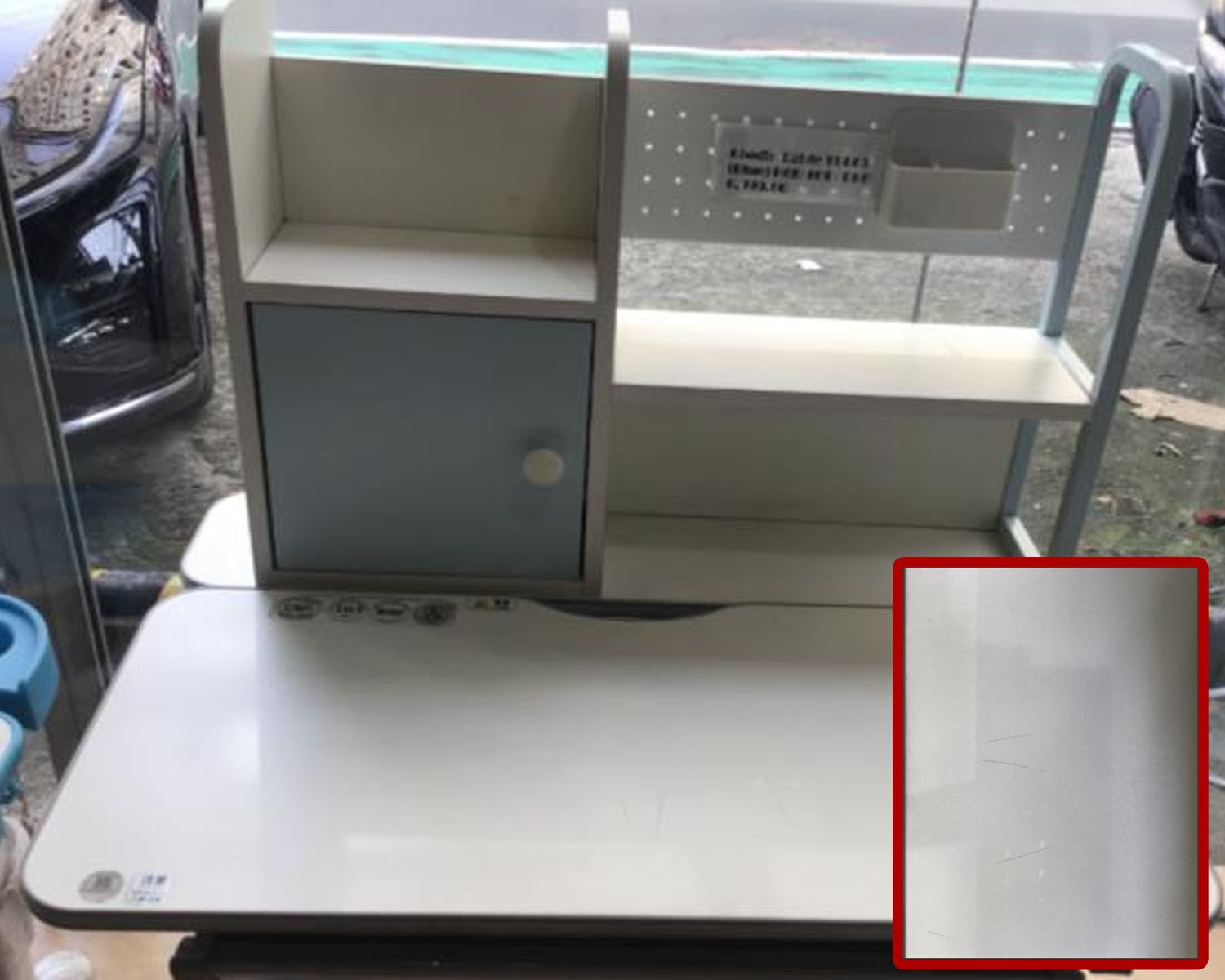 (Sale) Ofix Kiddie Table TBL08 (Light Blue) (Scractches &amp; Pen Marks), Color: 092725ND-C Ofix Kiddie Table TBL03(Blue) (SALE)