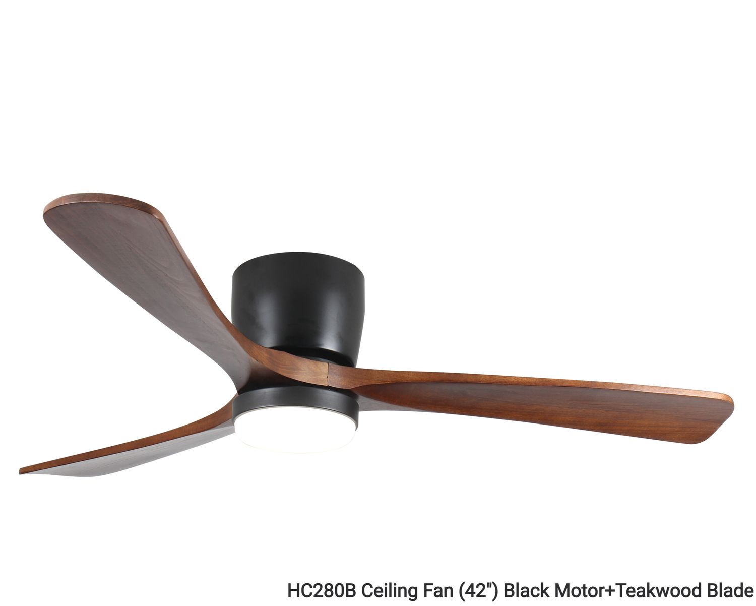 MYKE Ceiling Fan (42", 56") (Teakwood) (2 yrs Warranty) MYKE Ceiling Fan (42", 56") (Teakwood) (2 yrs Warranty), Color: HC280B Ceiling Fan (42") Black Motor+Teakwood Blade