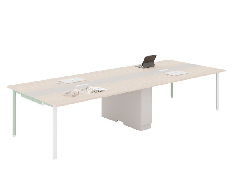 Ofix CF-388 10 to 14-Seaters Conference Table w/ Small Cabinet (360*140) (Woodgrain)