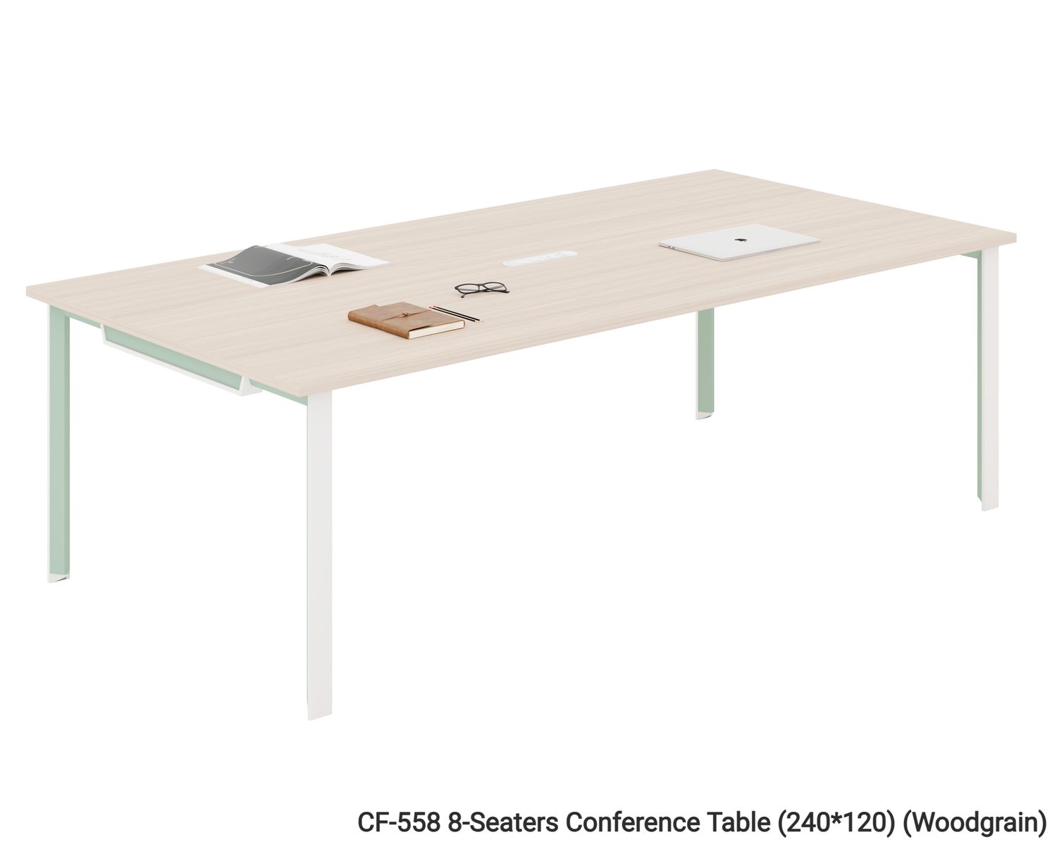 Ofix CF-558 8-Seaters Conference Table (240*120) (Woodgrain), Model: CF-558 8-Seaters Conference Table (240*120) (Woodgrain)